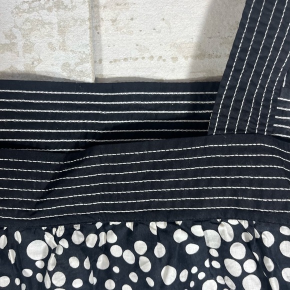 LOFT Black w/ White Polka Dots Tank Top with Wide Band Straps Size 14 - Picture 5 of 9